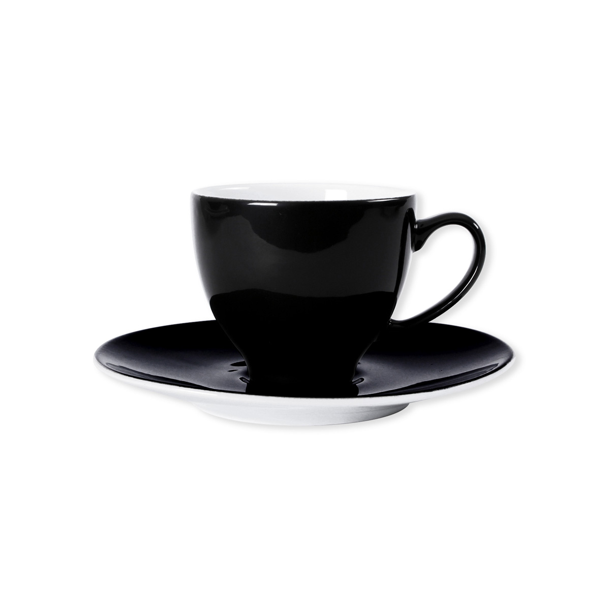  Tasse  et Soucoupe en Porcelaine noir  Vaisselle Design  