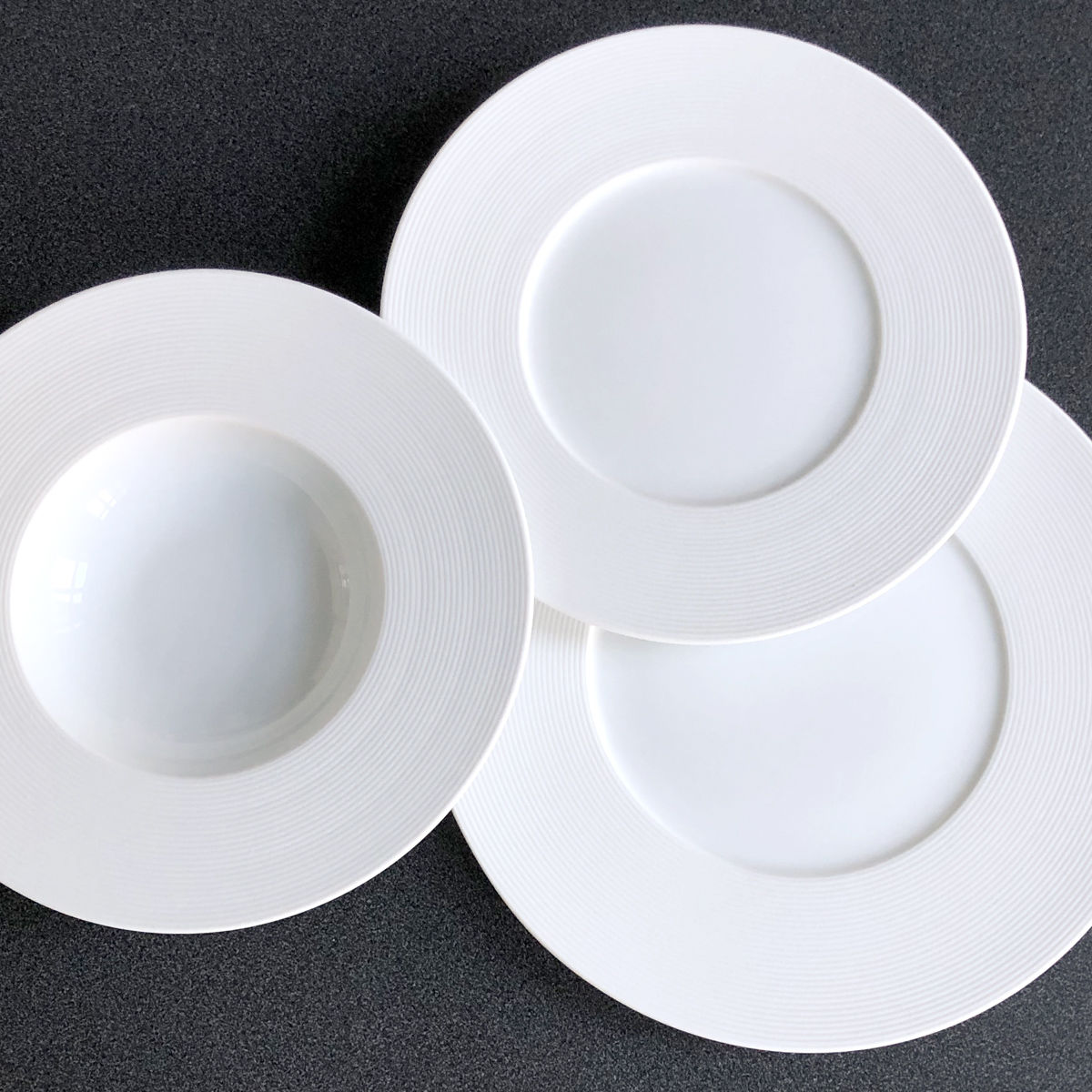 Assiette à Dessert Blanche En Porcelaine 23cm Solara Bruno Evrard 